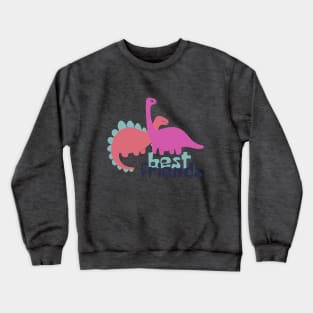 Best Friends cute pink dinosaurs Crewneck Sweatshirt